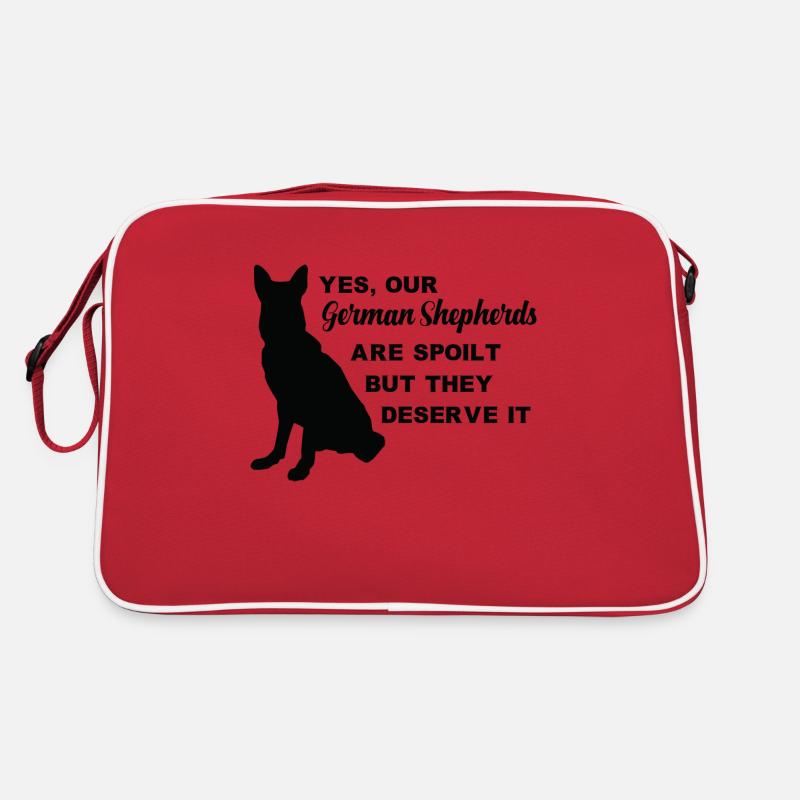 Yes our German Shepherds are - Retro Bag - red/white