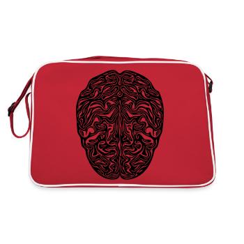 Cerveau - Vector anatomique - Sac Retro - rouge/blanc - Dos