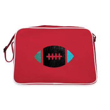 Rugby Rugby ball for real rugby players - Retro Bag - red/white - Back