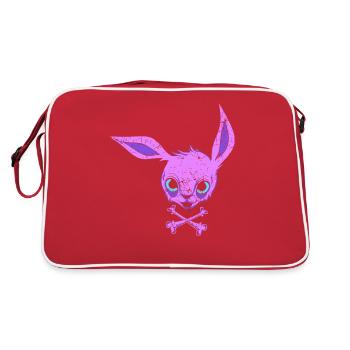 Lapin énérvé ghetto - Sac Retro - rouge/blanc - Dos