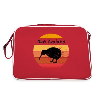 New Zealand - Sac Retro - rouge/blanc - Dos