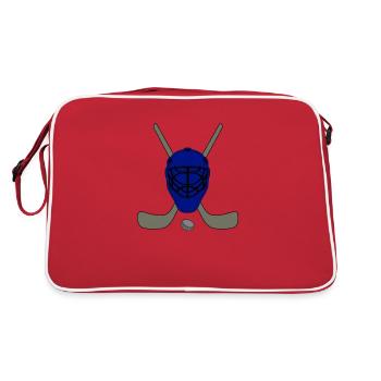 Masque de hockey sur glace - Sac Retro - rouge/blanc - Dos