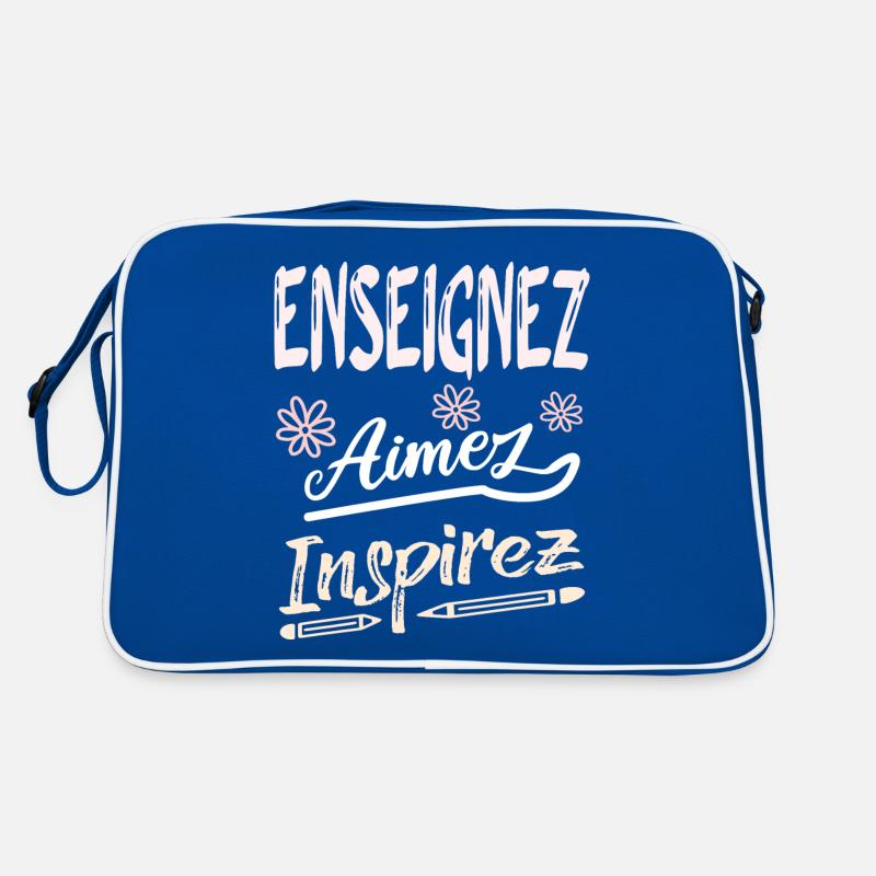 Enseignez aimez inspirez Idée cadeau professeur Sac Retro