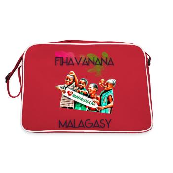 FIHAVANANA MALAGASY - Sac Retro - rouge/blanc - Dos