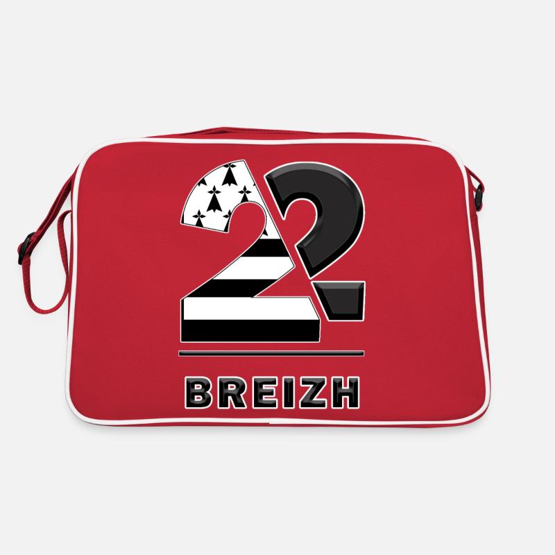 Brittany Côtes-d Armor 22 Breizh - Retro Bag - red/white