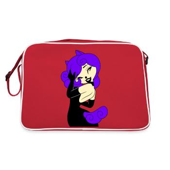 Frau Cosplay Gothic Metal Beauty Prinzessin 2022 - Retro Tasche - Rot/Weiß - Hinten