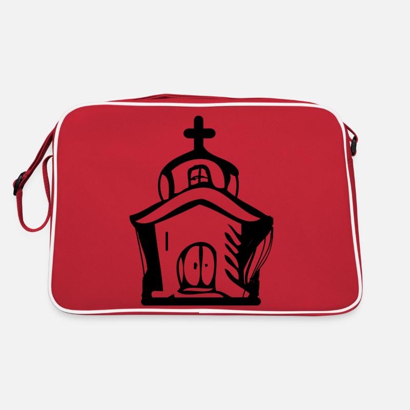 Kirche Retro Tasche