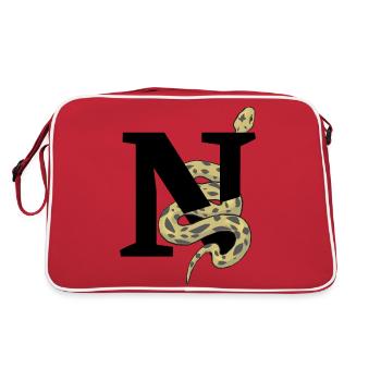 Lettre n serpent - Sac Retro - rouge/blanc - Dos