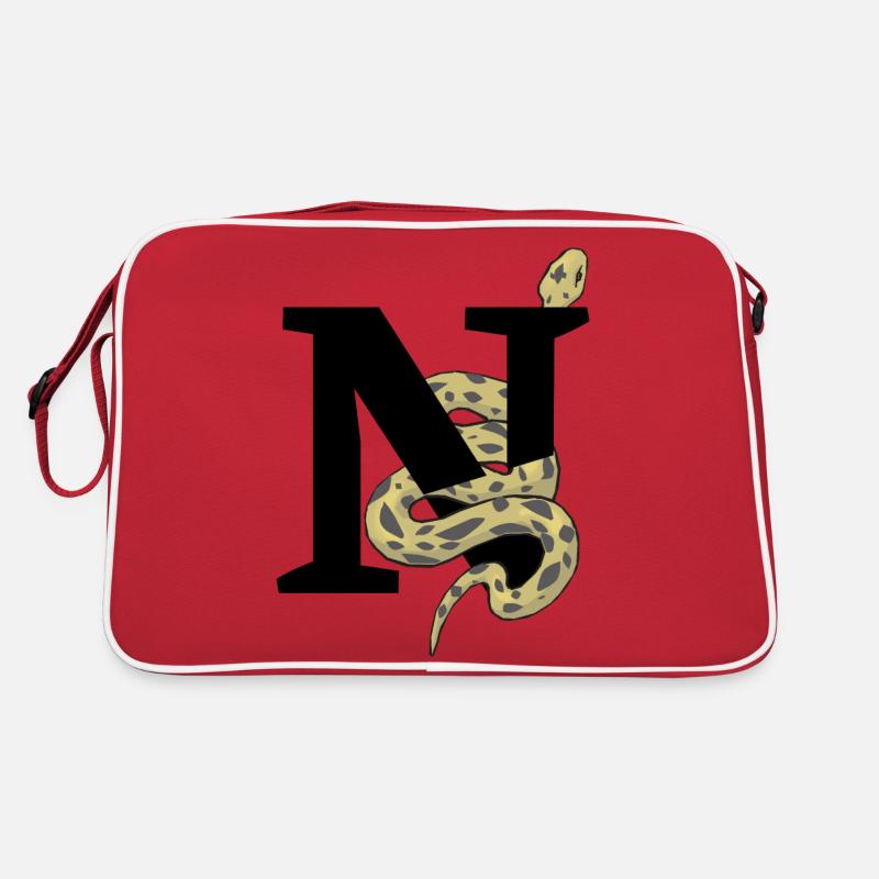Letter n snake Retro Bag