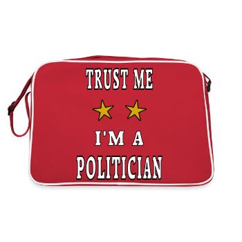 Trust me I'm a politician - Sac Retro - rouge/blanc - Dos