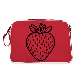Strawberry Fruit Fruit - Retro Bag - red/white - Back
