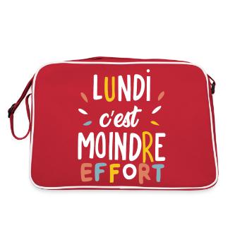 Lundi c'est moindre effort - Sac Retro - rouge/blanc - Dos