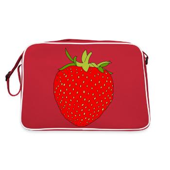 Strawberry - Retro Bag - red/white - Back