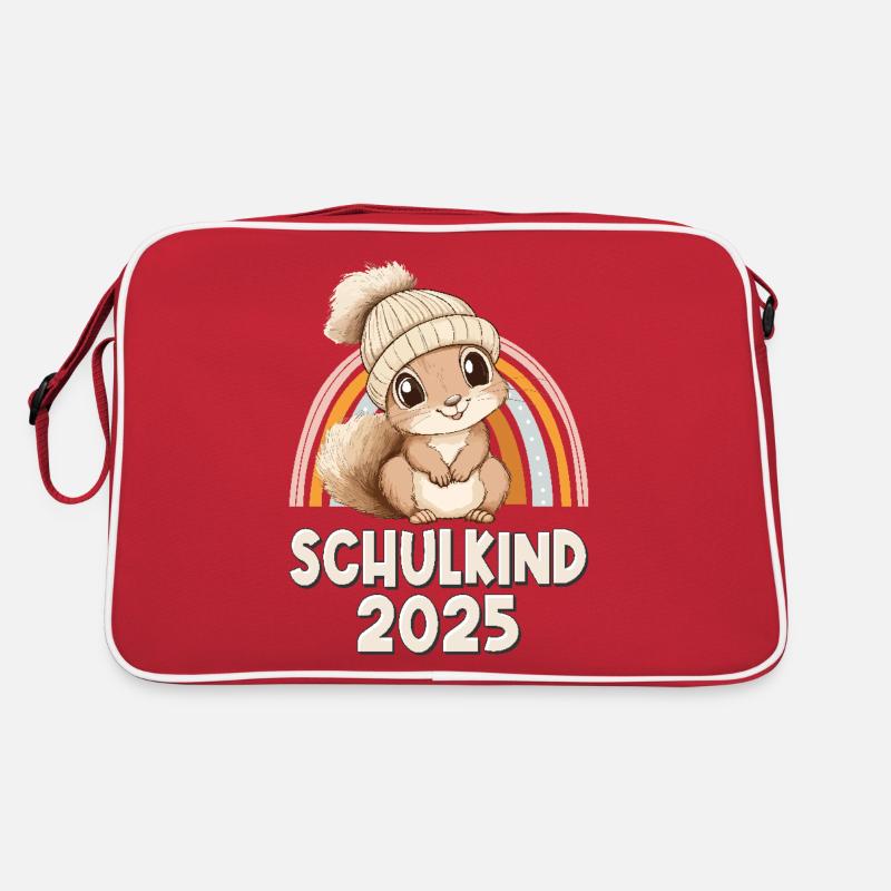 Écolier 2025 Squirrel School Inscription École Sac Retro