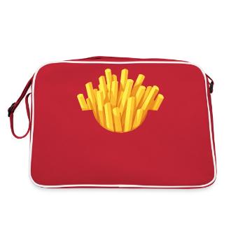 Bag of French Fries Costume Replacement Disguise - Retro Bag - red/white - Back