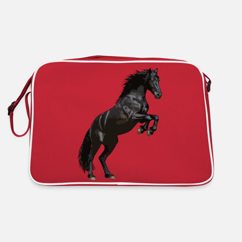 Cheval frison cabré Sac Retro