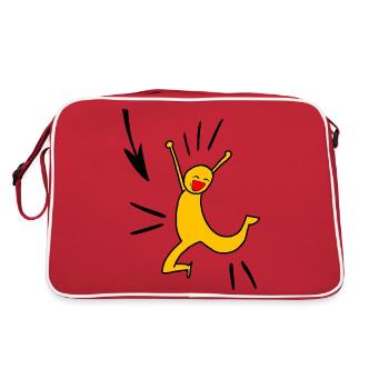 Yellow joy - Retro Bag - red/white - Back