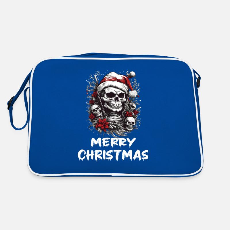 Crâne dans la tenue de Noël Design de Noël Sac Retro