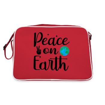 Paix sur la terre Paix dans le monde - Sac Retro - rouge/blanc - Dos