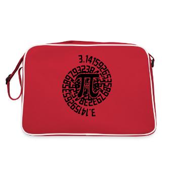 Le nombre mathématique Pi 3.14 Mathématiques PI - Sac Retro - rouge/blanc - Dos