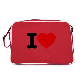 J'aime j'aime j'aime - Sac Retro - rouge/blanc - Dos