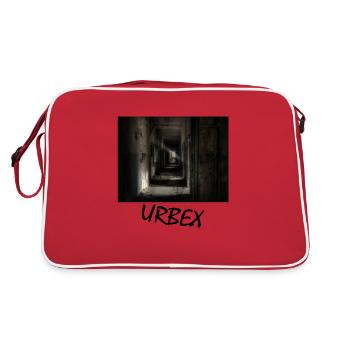 urbex exploration of abandoned buildings history - Retro Bag - red/white - Back