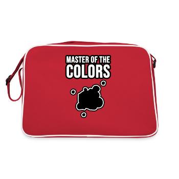 Meister der Farben - Retro Tasche - Rot/Weiß - Hinten