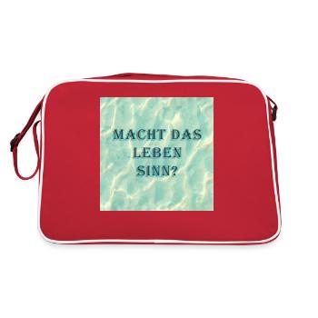 La vie a-t-elle un sens ? - Sac Retro - rouge/blanc - Dos
