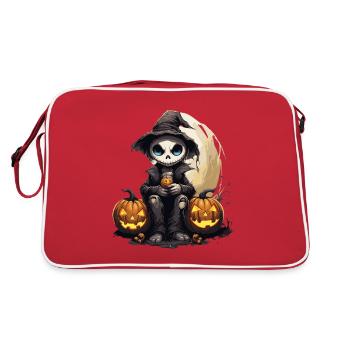 Halloween 2 - Retro Tasche - Rot/Weiß - Hinten