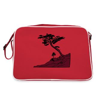 Le Gurp - Retro Tasche - Rot/Weiß - Hinten