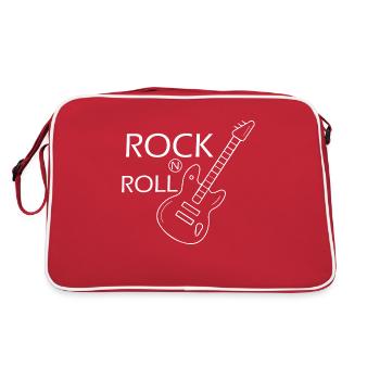 Rock Music Rock and Roll - Retro Bag - red/white - Back
