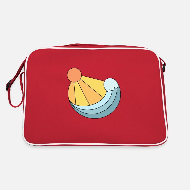 The Wave - Retro Tasche - Rot/Weiß
