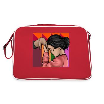 Philippinen Filipina Stolz Flagge Pinay I Geschenk - Retro Tasche - Rot/Weiß - Hinten
