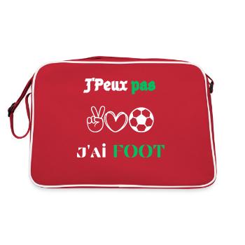 J'Peux pas j'ai Foot - Sac Retro - rouge/blanc - Dos
