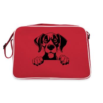 Great Dane - Retro Bag - red/white - Back
