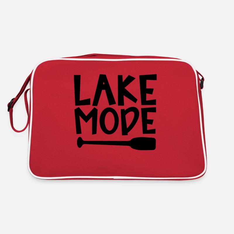 Lake Mode Adventure PaddelMotivation Design Retro Tasche