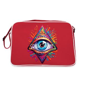 Œil rieur - Sac Retro - rouge/blanc - Dos