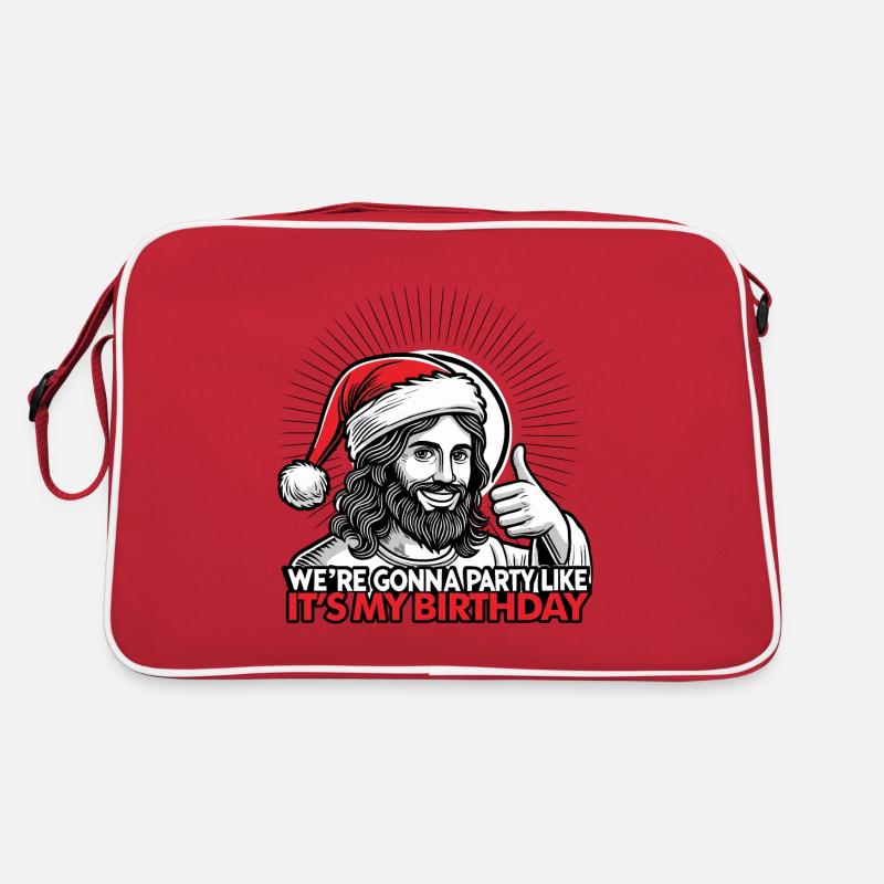 Jesus Geburtstag Retro Tasche