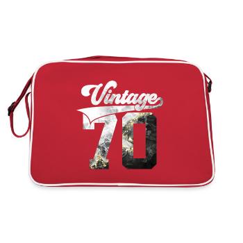 56E ANNIVERSAIRE MILLÉSIME 1970 - Sac Retro - rouge/blanc - Dos