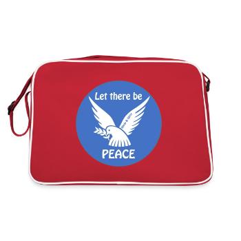 Let there be PEACE - Retro Bag - red/white - Back