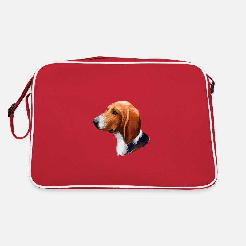 Treeing Walker Coonhound Chien Aquarelle Illustrati Sac Retro