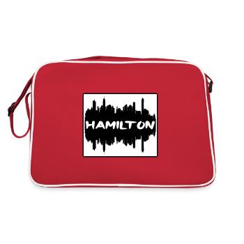 Hamilton Canada Skyline Silhouette Souvenir de voyage - Sac Retro - rouge/blanc - Dos