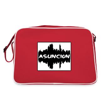 Asuncion Paraguay Skyline Silhouette Voyage Souven - Sac Retro - rouge/blanc - Dos