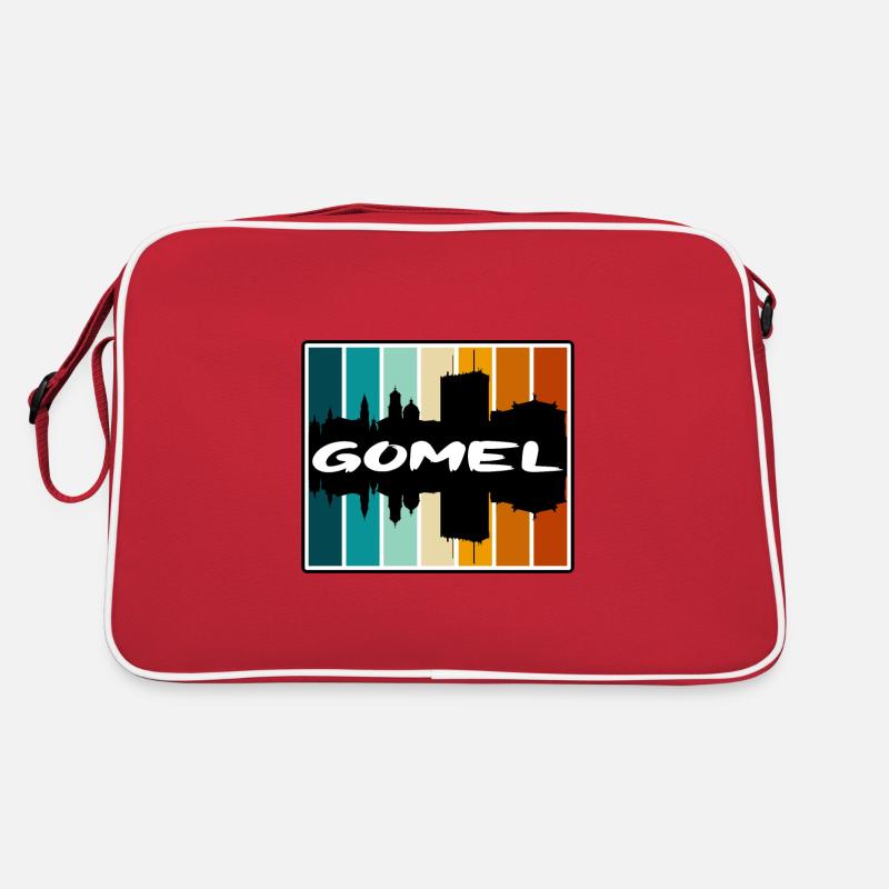 Gomel Belarus Skyline Silhouette Travel Souvenir Retro Bag