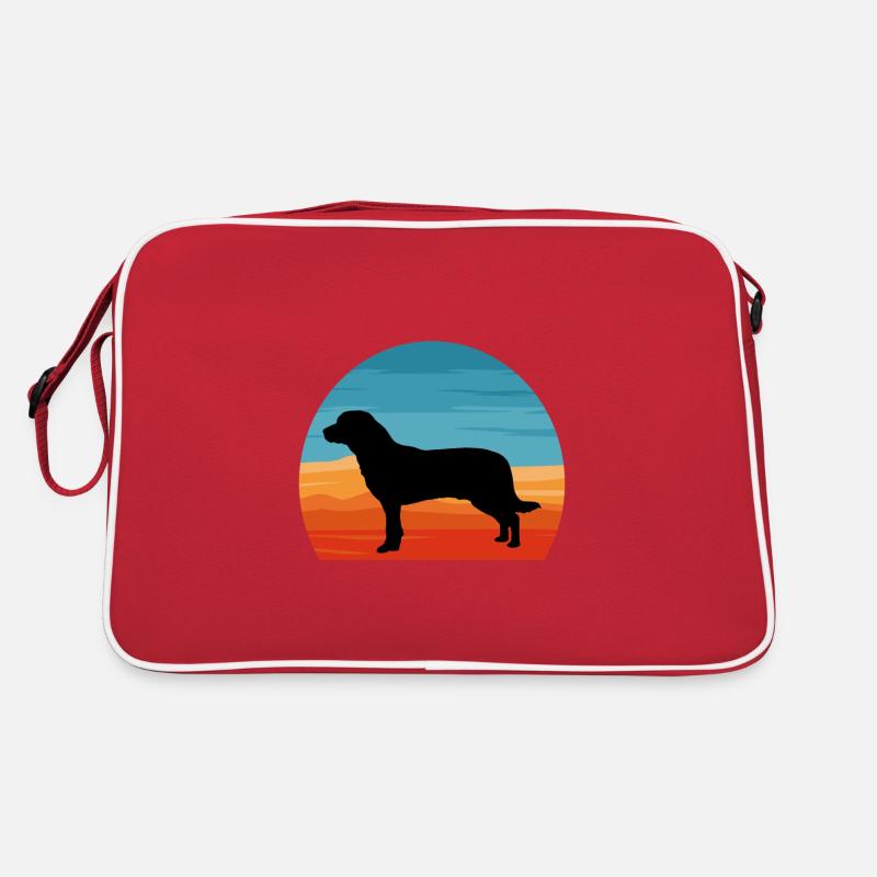 Entlebucher Mountain Dog Silhouette Retro Sunset Retro Bag