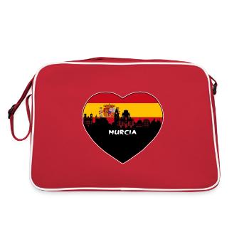 Murcie Espagne Flag Skyline Souvenir de voyage - Sac Retro - rouge/blanc - Dos