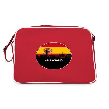 Valladolid Espagne Drapeau Skyline Silhouette Travel - Sac Retro - rouge/blanc - Dos