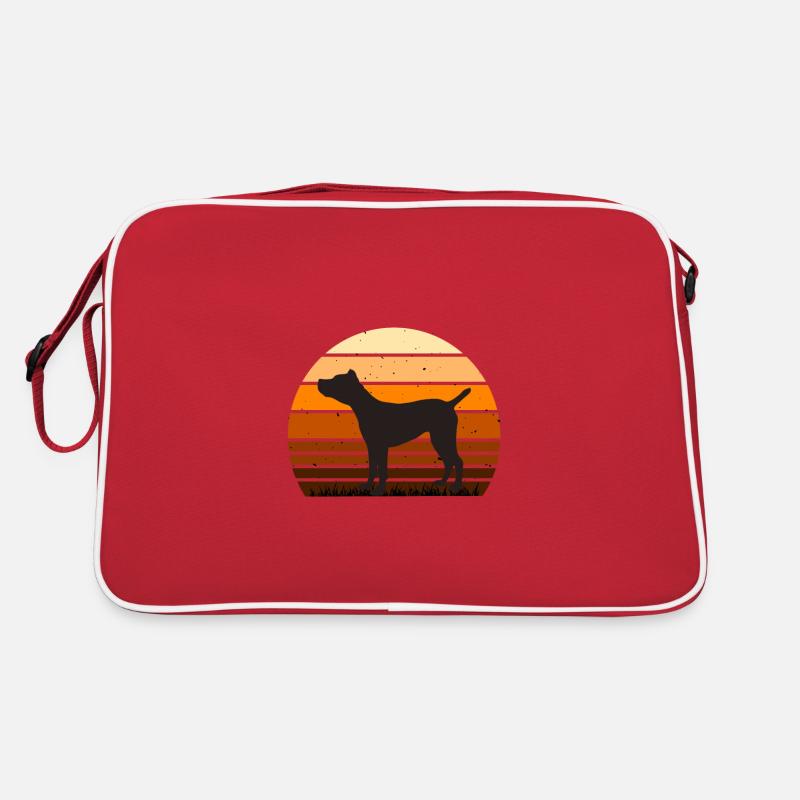 Cane Corso Dog Lover Silhouette Vintage Sunset Sac Retro