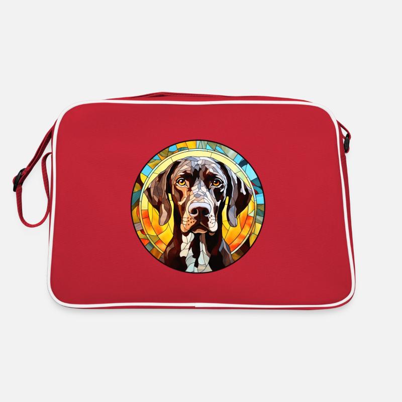 German Shorthaired Pointer Dog Breed Watercolor Gl Retro Bag
