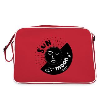 Sun and Moon - Retro Bag - red/white - Back